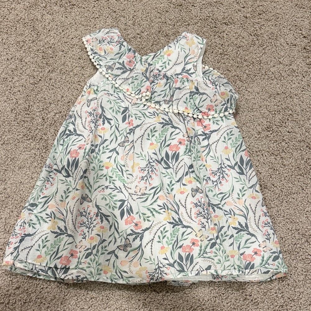Rachel Zoe Kids Dress - Cream, Pink, Green
